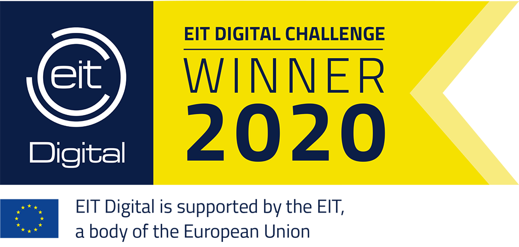 The official EIT Digital Challenge winner badge 2020